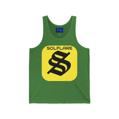 SolflareLogo Unisex Jersey Tank Top by cypherpunkgear.com