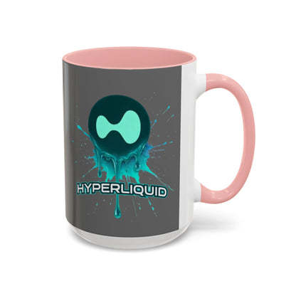 HYPE Drip Grey Accent Mug by cypherpunkgear.com