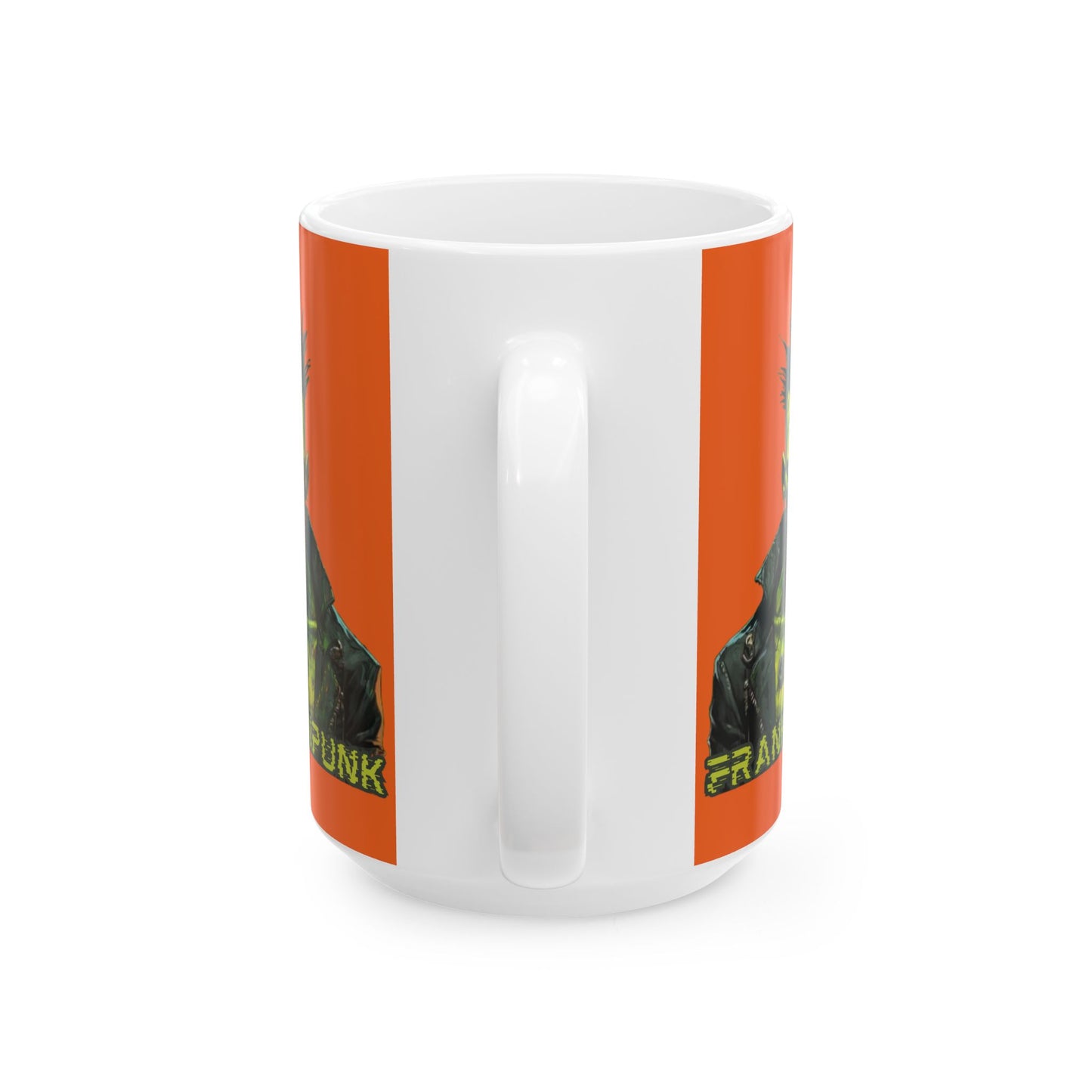 Frankenpunk Orange Mug by cypherpunkgear