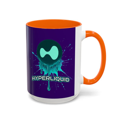 HYPE Drip Dark Purple Accent Mug by cypherpunkgear.com