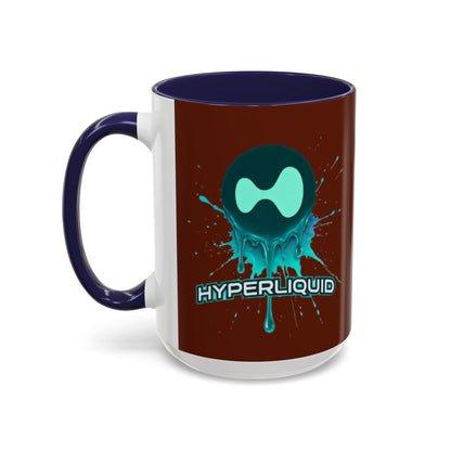 HYPE Drip Brown Accent Mug by cypherpunkgear.com