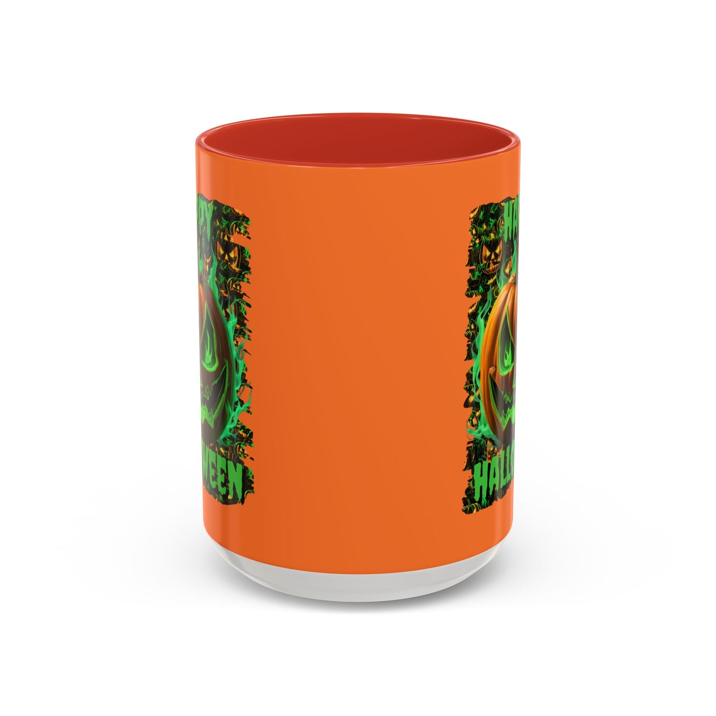 Happy Halloween Green Jack Accent Mug by cypherpunkgear