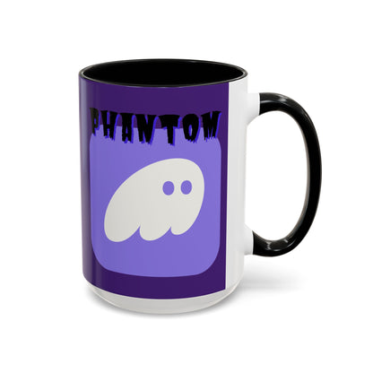Phantom Hot Wallet Purple Accent Mug by cypherpunkgear.com
