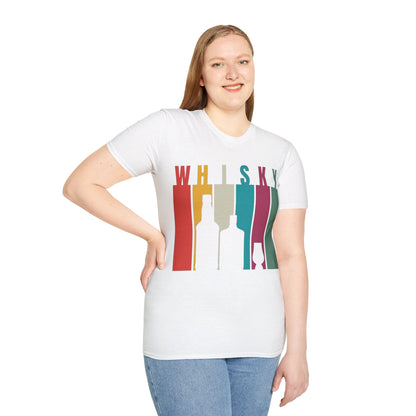 Whisky spelled without an 'e' LTcolors Unisex T-Shirt by cypherpunkgear.com
