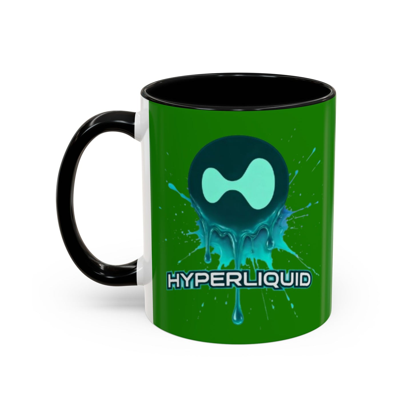 HYPE Drip Green Accent Mug by cypherpunkgear.com