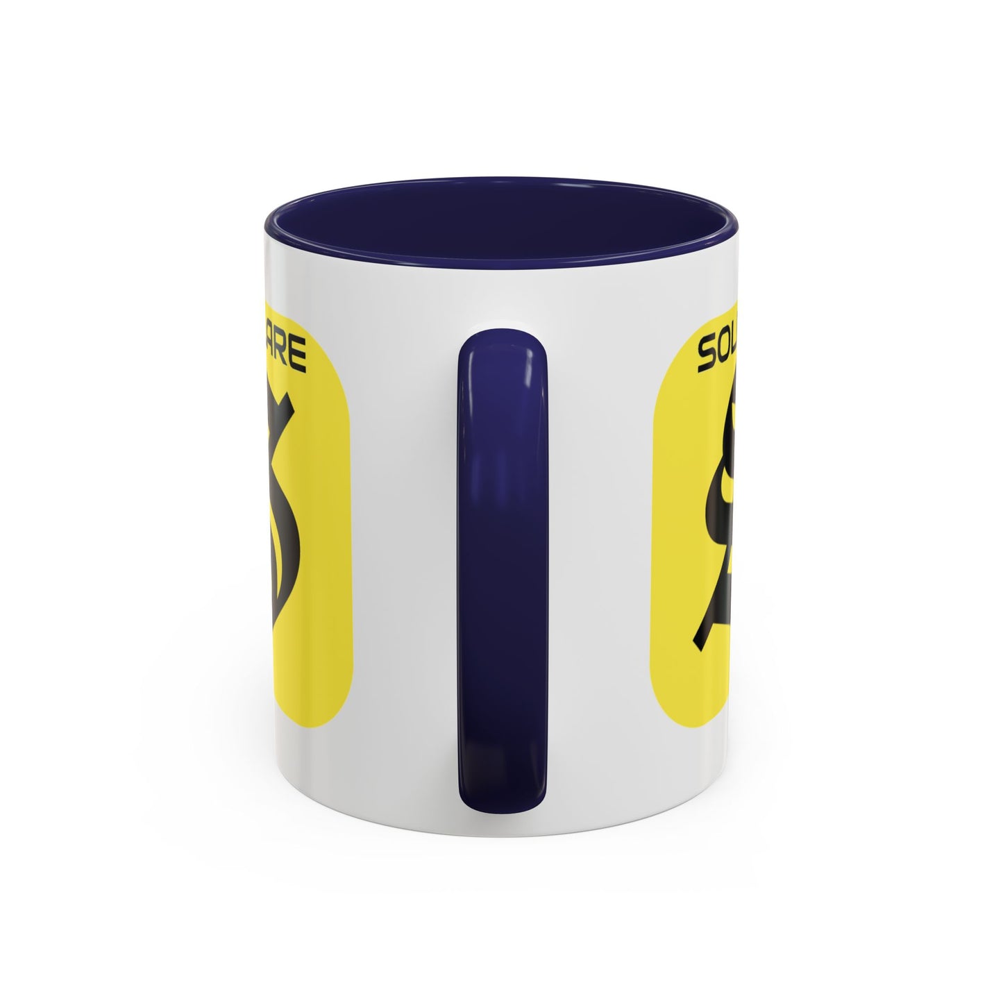 SolflareLogo White Accent Mug by cypherpunkgear.com