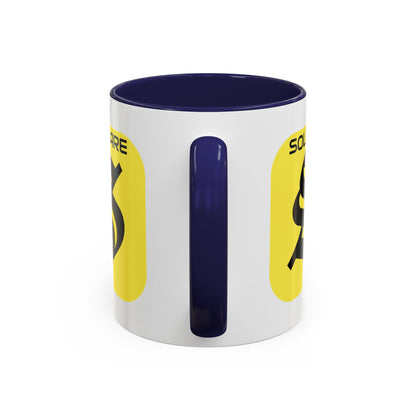 SolflareLogo White Accent Mug by cypherpunkgear.com