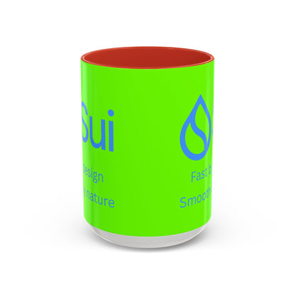 SUI Green Accent Mug by cypherpunkgear.com