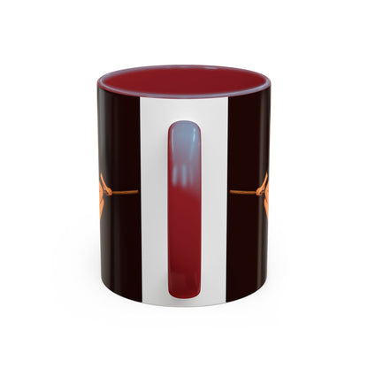 Hazel Hex Brown Accent Mug by CreepyCrafts.boo