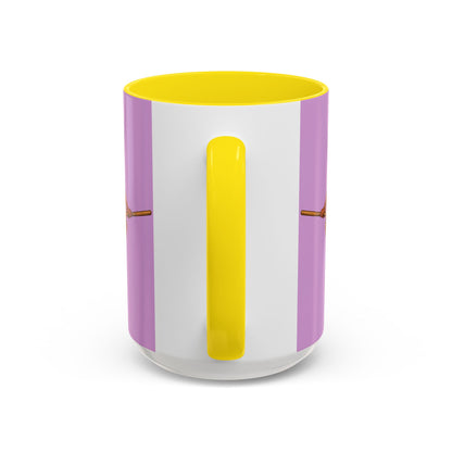 Velvet Vex Pink Accent Mug by CreepyCrafts.boo