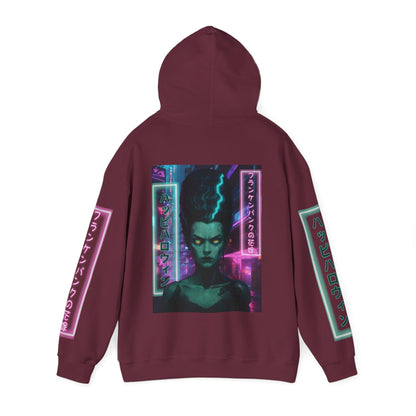 Bride of Frankenpunk Hoodie Unisex Hooded Sweatshirt by CreepyCrafts.boo