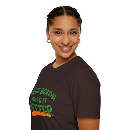 Uisce Beatha makes it better GNfont DKcolors Unisex T-Shirt by cypherpunkgear