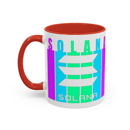 Solana (SOL) Freedom Accent Mug by cypherpunkgear.com