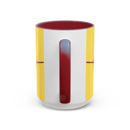Hazel Hex Yellow Accent Mug by CreepyCrafts.boo
