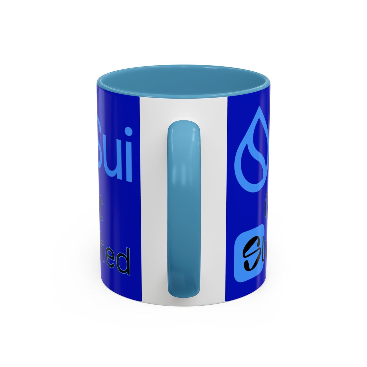 Sui: Get Slushed Dark Blue Accent Mug by cypherpunkgear.com