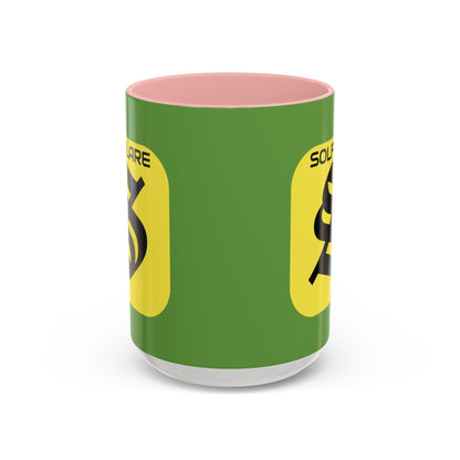 SolflareLogo Green Accent Mug by cypherpunkgear.com