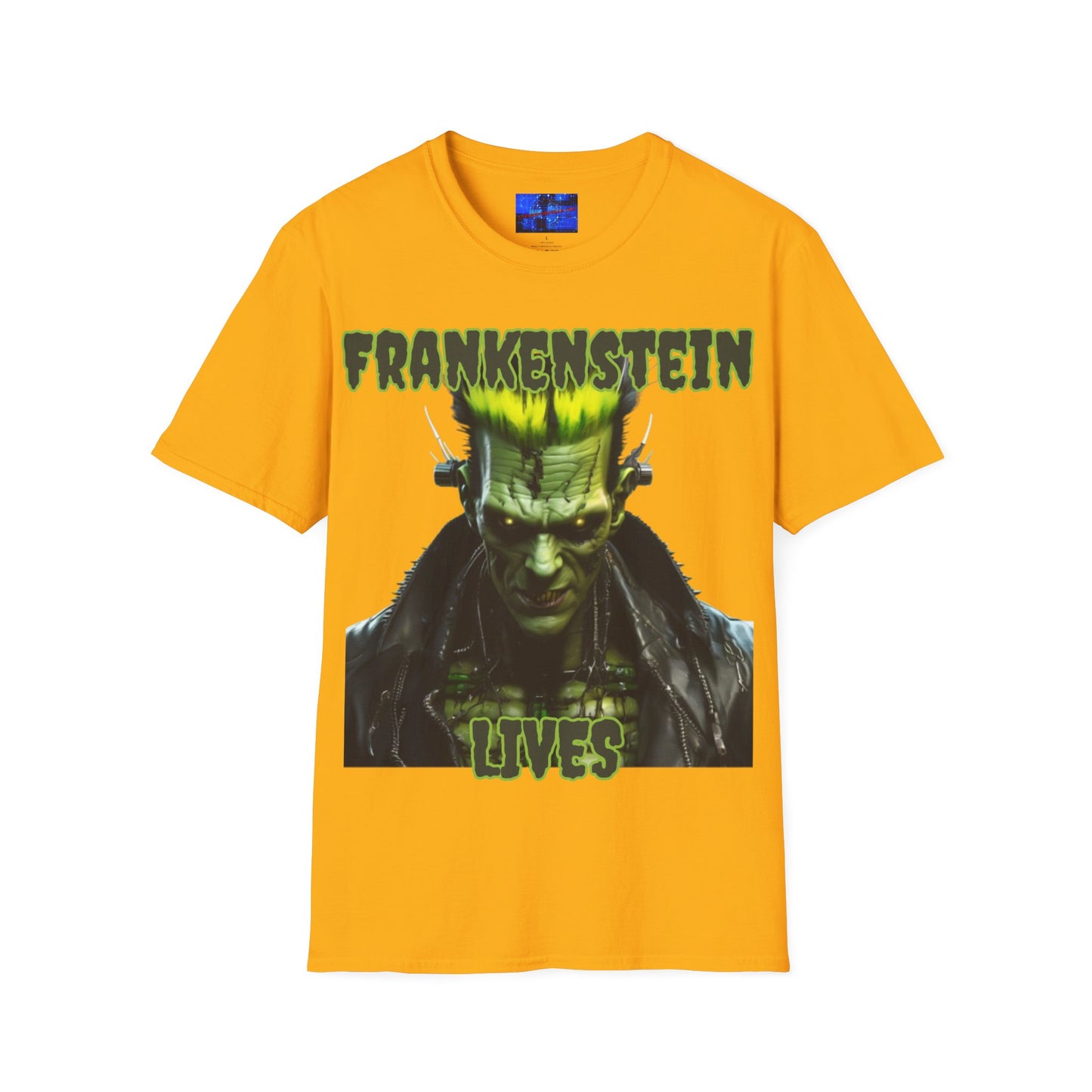 Frankenstein Lives LTcolors Unisex T-Shirt by cypherpunkgear