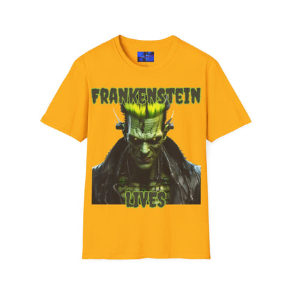 Frankenstein Lives LTcolors Unisex T-Shirt by cypherpunkgear