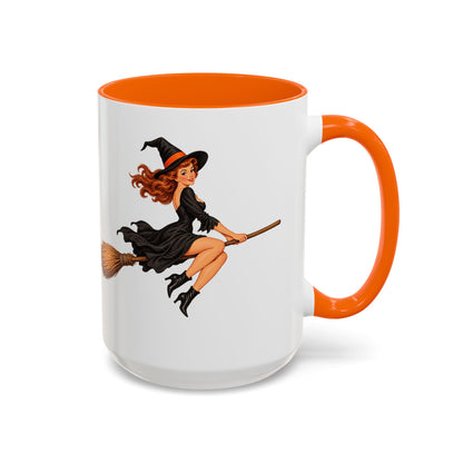 Hazel Hex White Accent Mug by CreepyCrafts.boo
