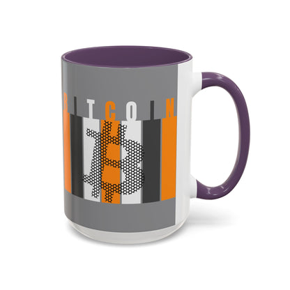 Bitcoin (BTC) Freedom Accent Mug by cypherpunkgear.com