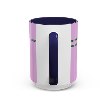 Sometimes I talk to myself - me: omg...same Pink Accent Mug by cypherpunkgear.com