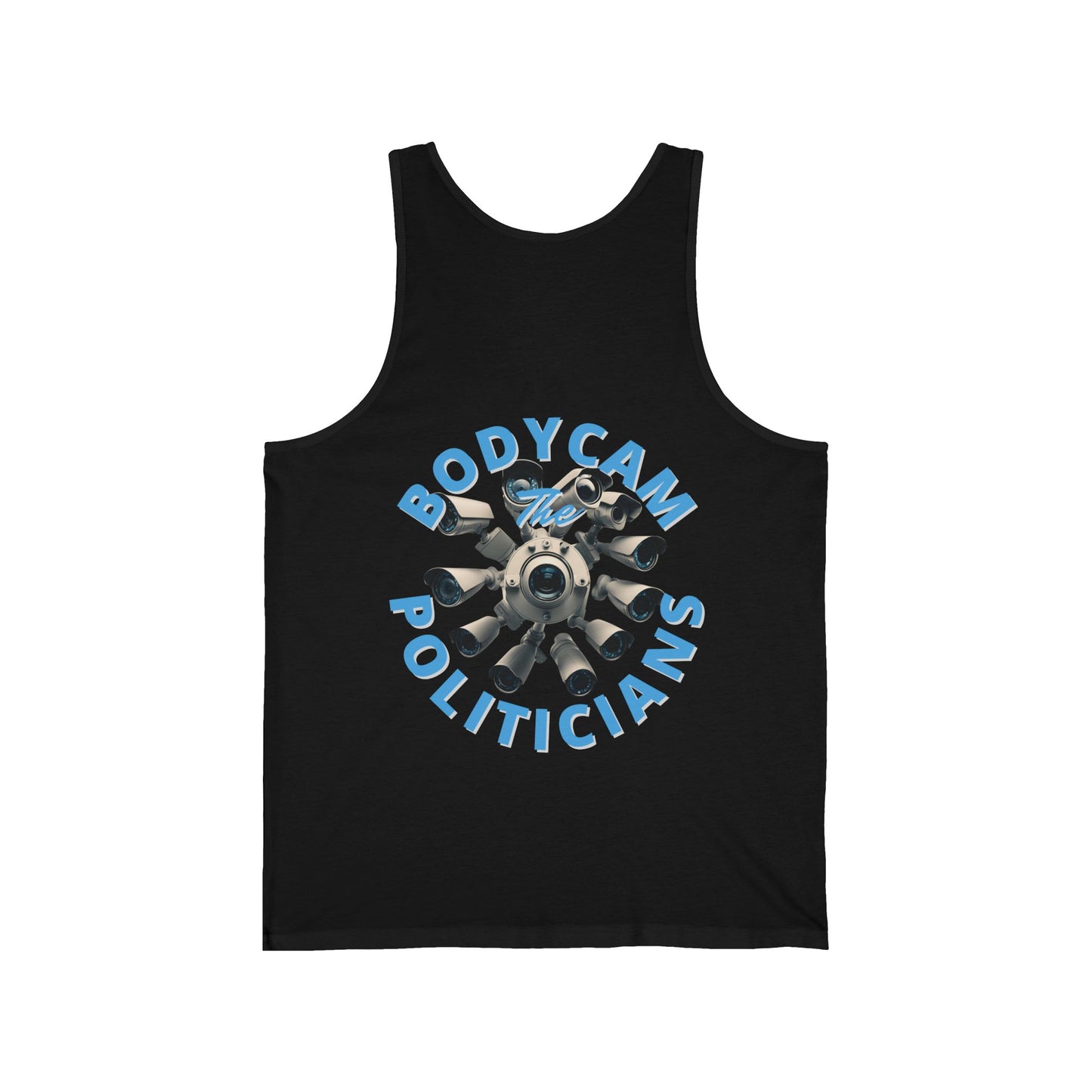 2-sided, Bodycam the Politicians Cameras Unisex Jersey Tank Top by cypherpunkgear.com