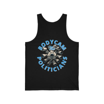 2-sided, Bodycam the Politicians Cameras Unisex Jersey Tank Top by cypherpunkgear.com