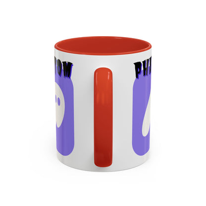 Phantom Hot Wallet White Accent Mug by cypherpunkgear.com