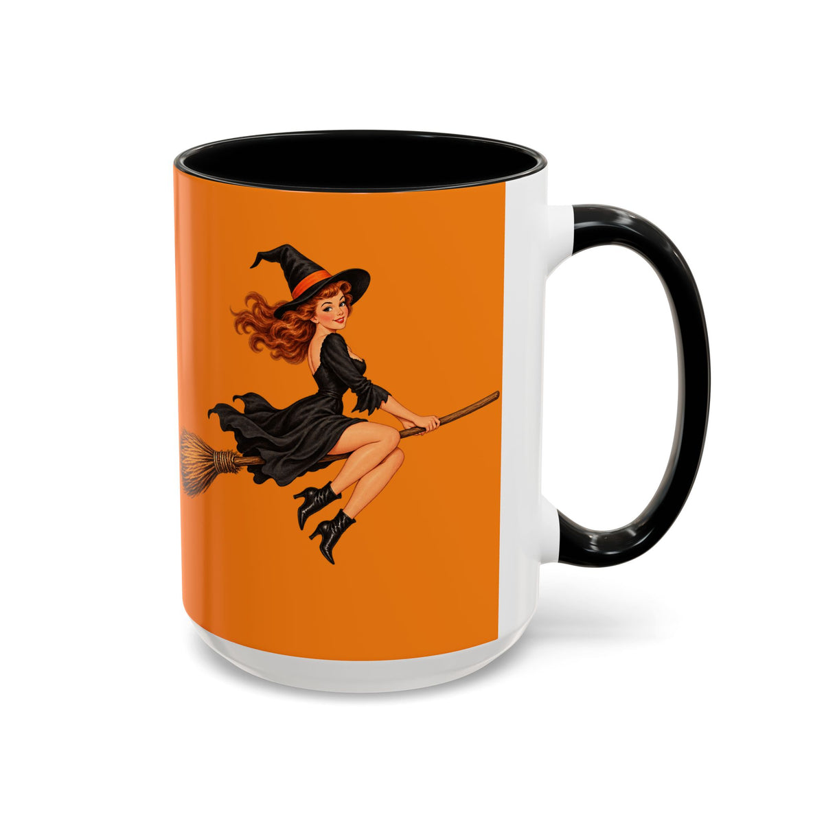 Hazel Hex Orange Accent Mug by CreepyCrafts.boo