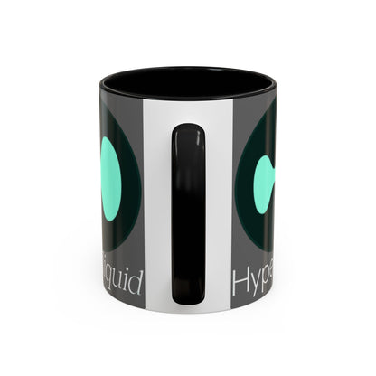 Hyperliquid White font Grey Accent Mug by cypherpunkgear.com