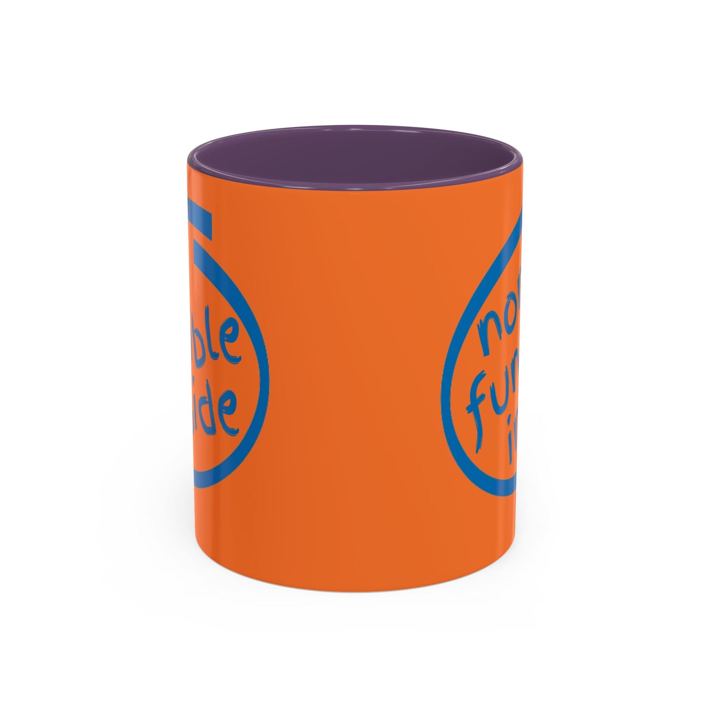 Non-Fungible Inside Orange Accent Mug by cypherpunkgear.com