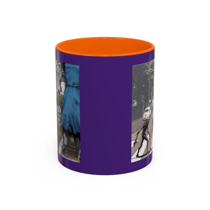 2-sided, Scabby Road Purple Accent Mug by CreepyCrafts.boo