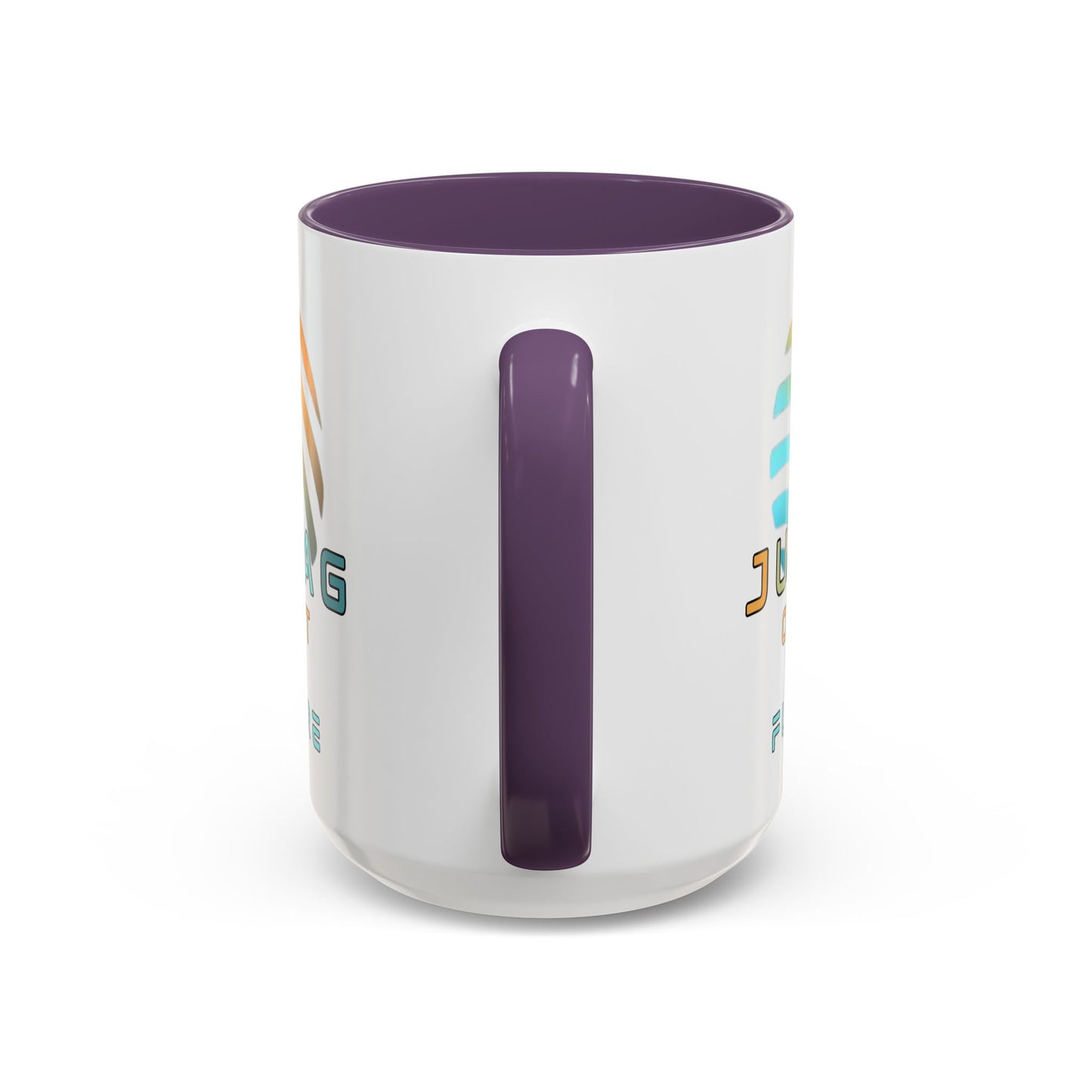 Jupiter (JUP) Orbit the Future White Accent Mug by cypherpunkgear.com