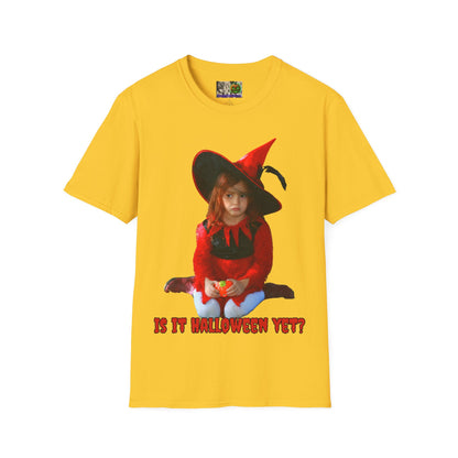 Is it Halloween yet? Light colors Unisex T-Shirt by CreepyCrafts.boo