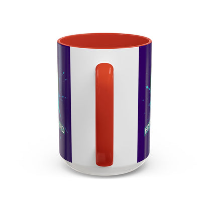 HYPE Drip Dark Purple Accent Mug by cypherpunkgear.com