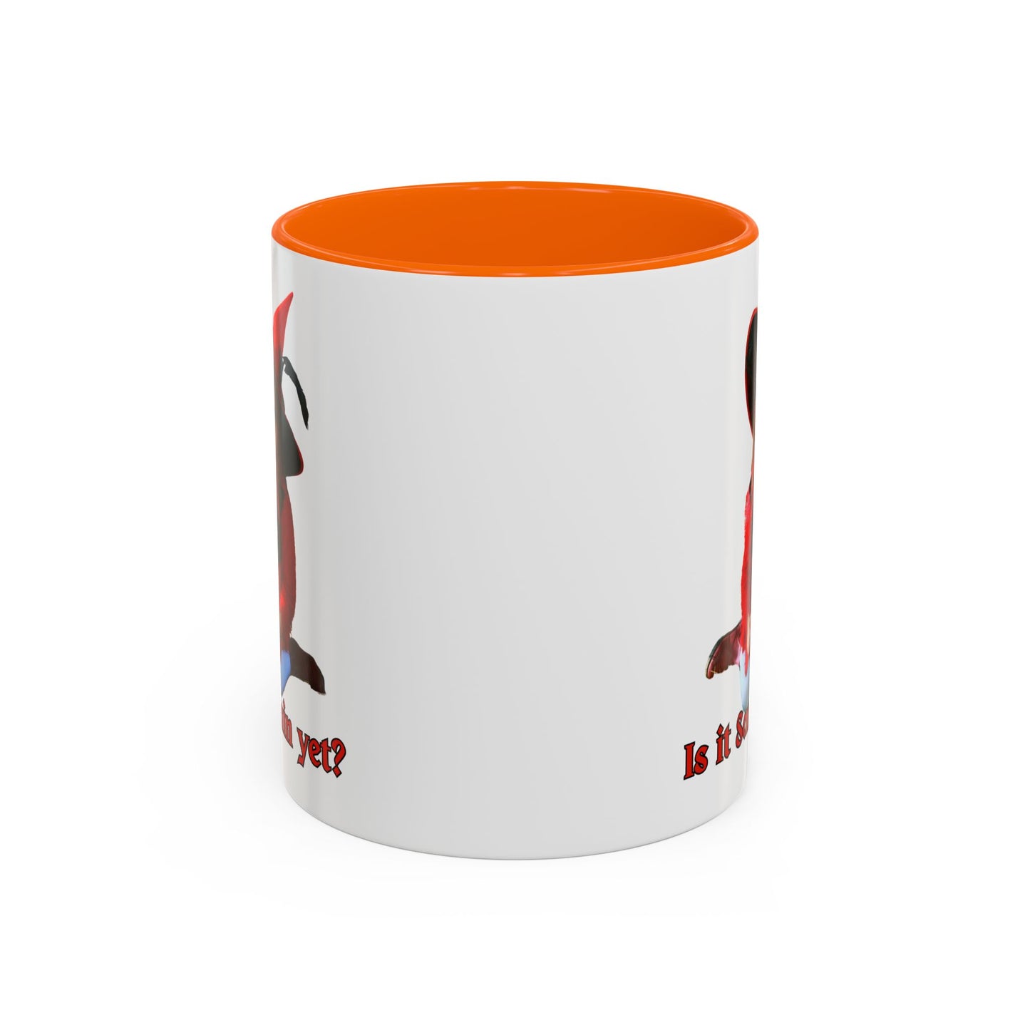 Is it Samhain yet? White Accent Mug by CreepyCrafts.boo