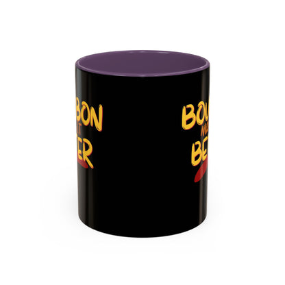 Bourbon makes it better Accent Mug by cypherpunkgear.com