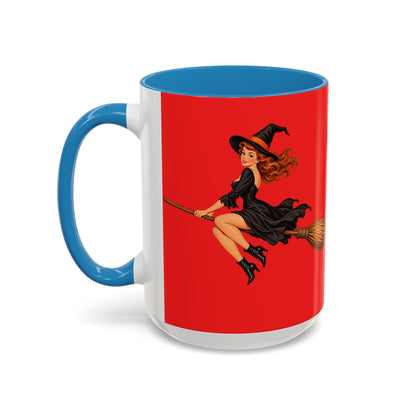 Hazel Hex Red Accent Mug by CreepyCrafts.boo