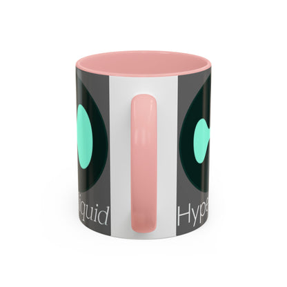 Hyperliquid White font Grey Accent Mug by cypherpunkgear.com