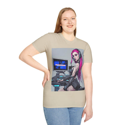 Netrunner Cyberpunk Light colors Unisex T-Shirt by cypherpunkgear.com