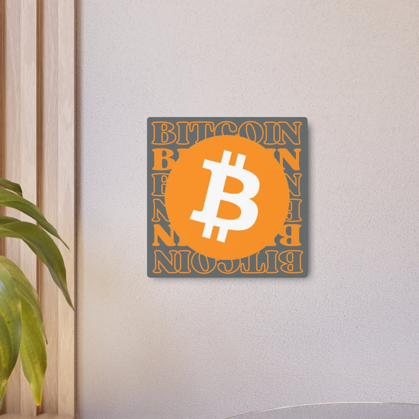 Bitcoin Bitcoin Bitcoin (BTC) Metal Art Sign by cypherpunkgear