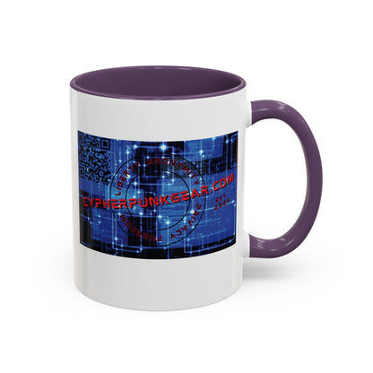 Cypherpunkgear.com logo Accent Mug by cypherpunkgear.com