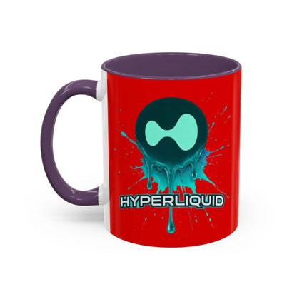 HYPE Drip Red Accent Mug by cypherpunkgear.com