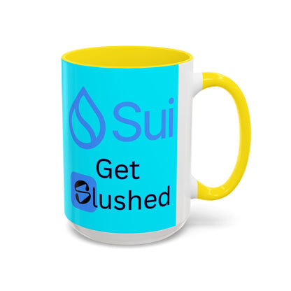 Sui: Get Slushed Light Blue Accent Mug by cypherpunkgear.com