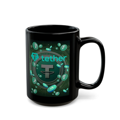 Tether Black Mug by cypherpunkgear.com