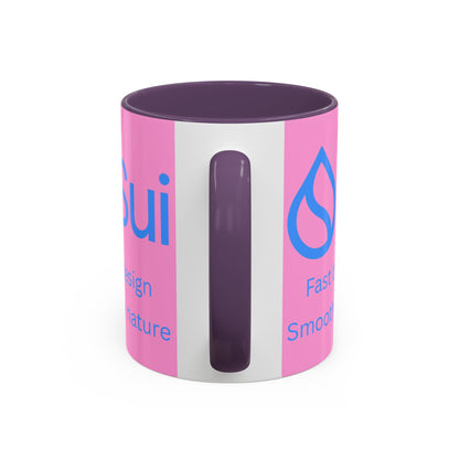 SUI Pink Accent Mug by cypherpunkgear.com