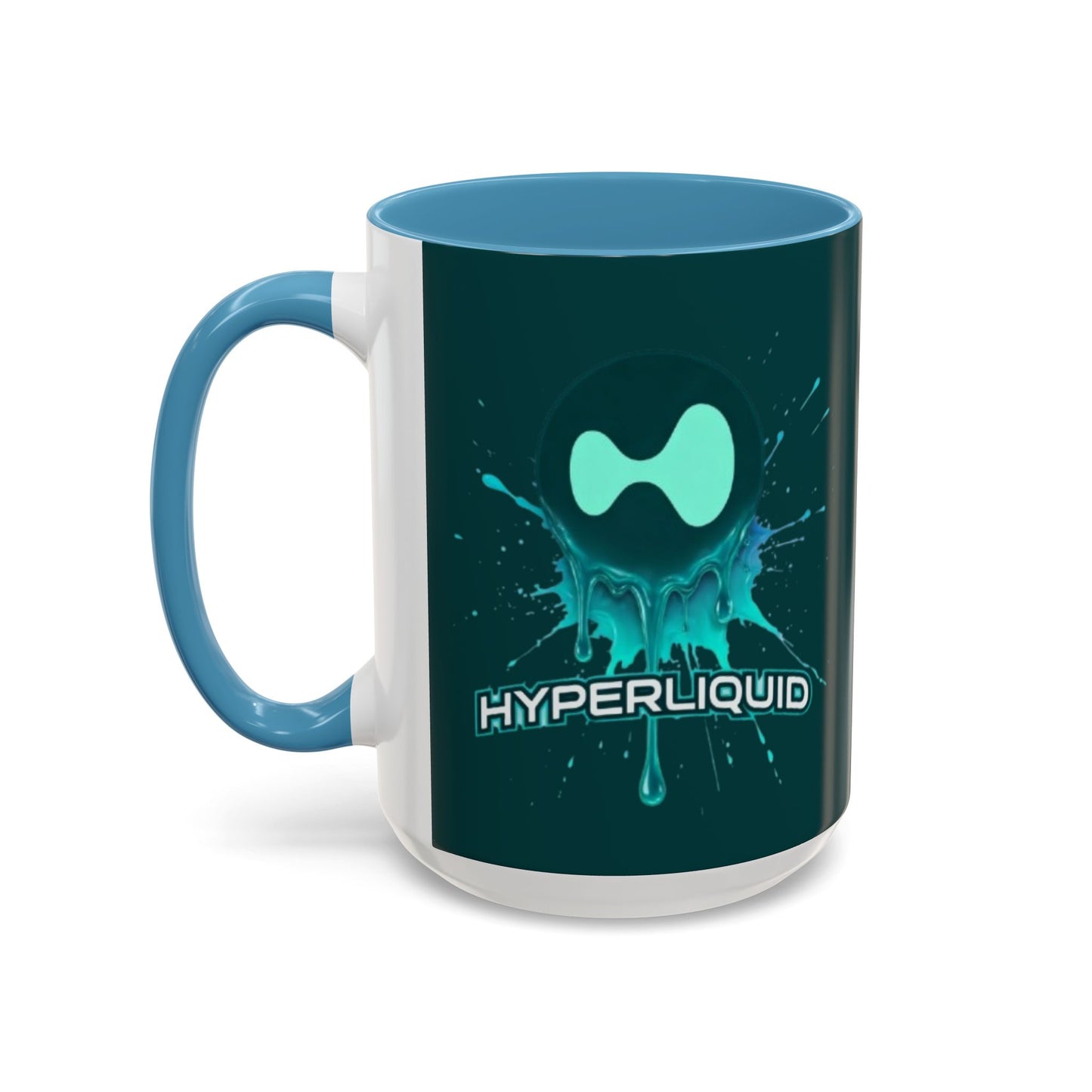 HYPE Drip Dark Hyperliquid Accent Mug by cypherpunkgear.com