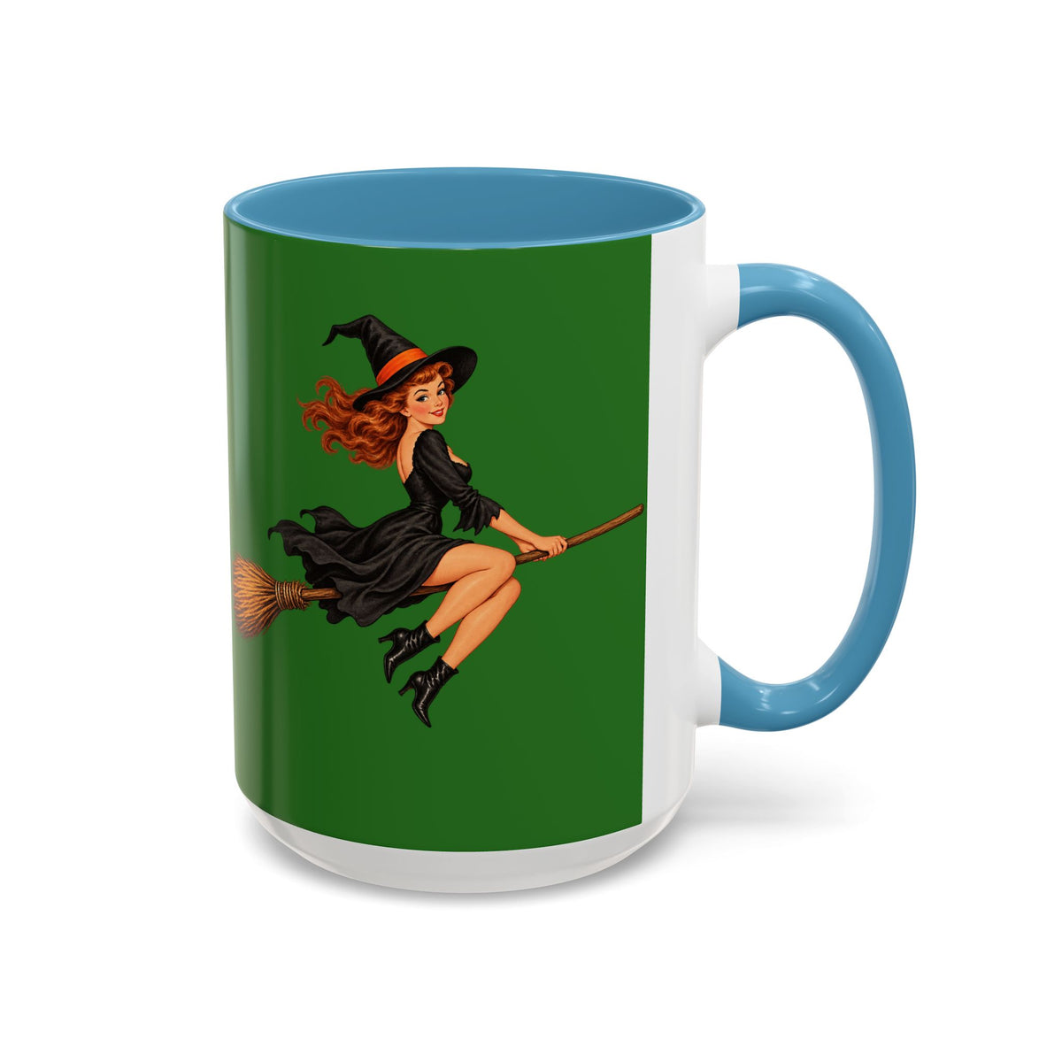 Hazel Hex Green Accent Mug by CreepyCrafts.boo