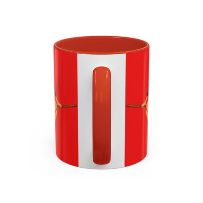 Hazel Hex Red Accent Mug by CreepyCrafts.boo