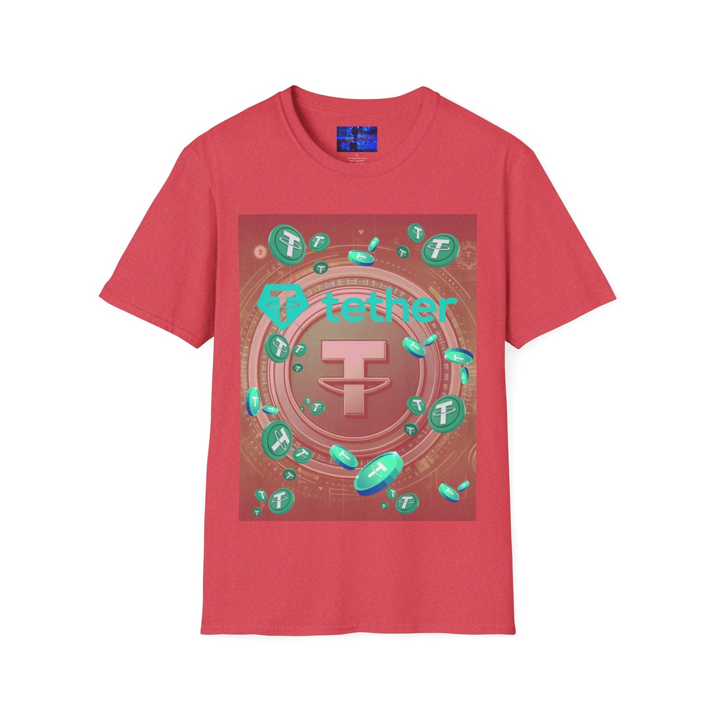 Tether Light colors Unisex T-Shirt by cypherpunkgear.com